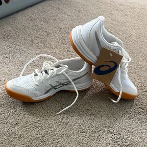 ASICS white volleyball sneakers